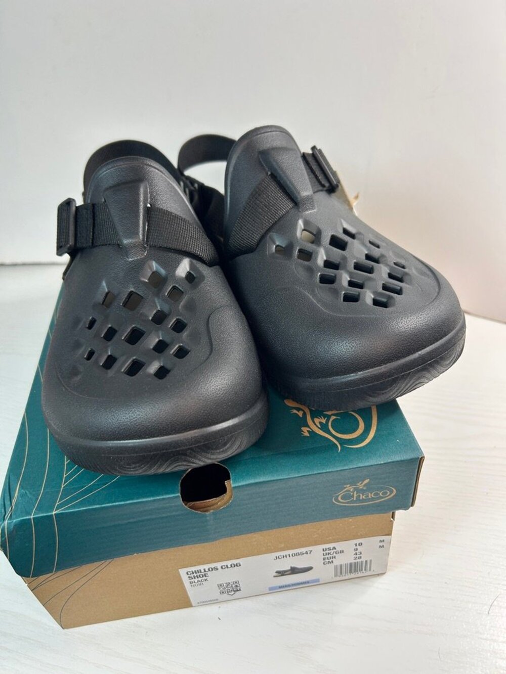Chaco Chillos Clog Black Recovery Clogs Comfort Outdoor Slip On Shoes NWT Sz 10